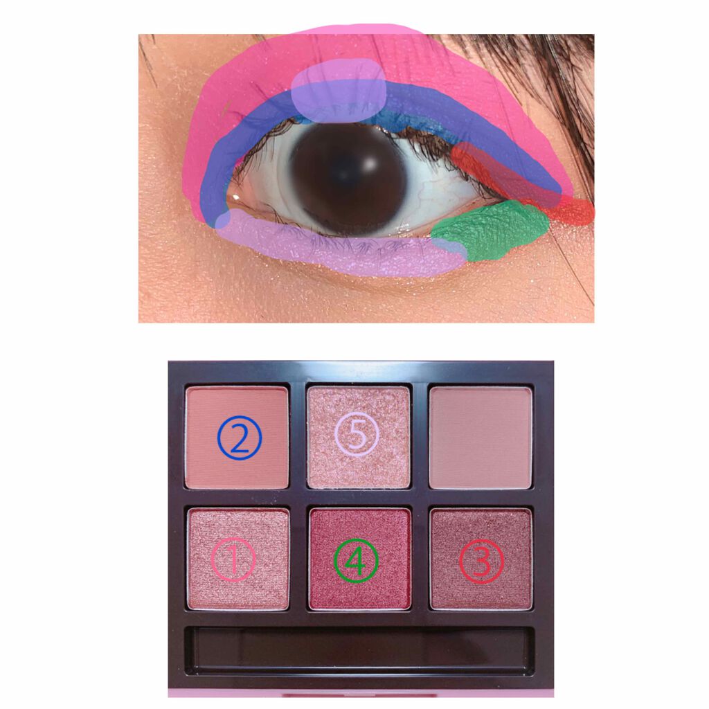 ハート プレイカラーアイズ/ETUDE/アイシャドウパレットを使ったクチコミ(4枚目)