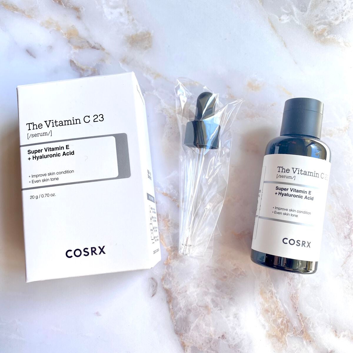 RXã¶ã»ãã¿ãã³C23ã»ã©ã /COSRX/çŸå®¹æ¶²ã䜿ã£ãã¯ãã³ãïŒ3æç®ïŒ