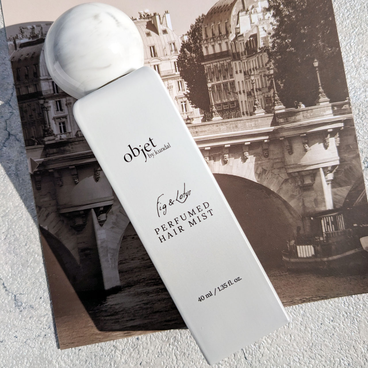 パフュームドヘアミスト フィグ＆ロータス/objet by kundal/アウトバストリートメントを使ったクチコミ（3枚目）