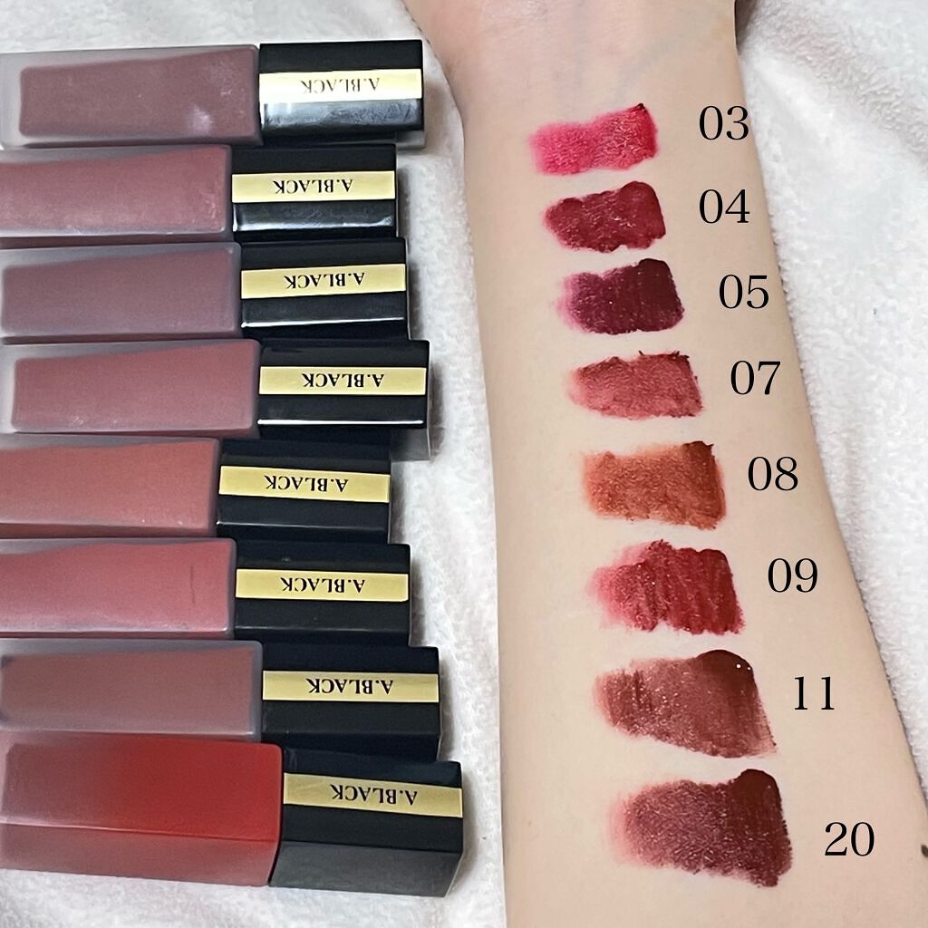 アーティスティックベルベットティント/A.BLACK/リップティントを使ったクチコミ（2枚目）