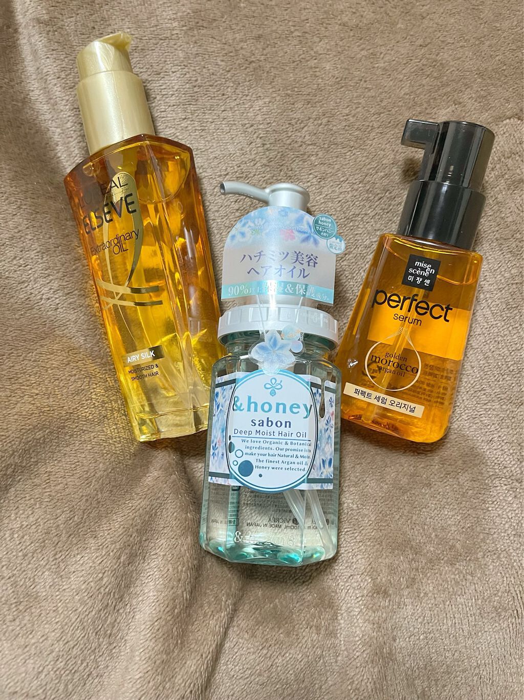 パーフェクト セラム オリジナル/miseenscene/ヘアオイルを使ったクチコミ（2枚目）