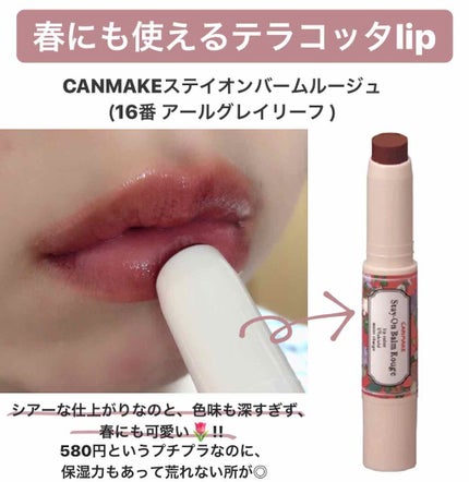 ステイオンバームルージュ/キャンメイク/口紅を使ったクチコミ(1枚目)