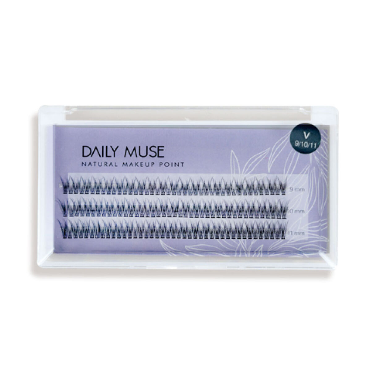 部分用つけまつげ Vタイプ 9-10-11mm(ブラウン)