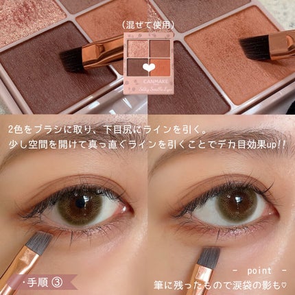 シルキースフレアイズ(マットタイプ)/キャンメイク/アイシャドウパレットを使ったクチコミ(5枚目)