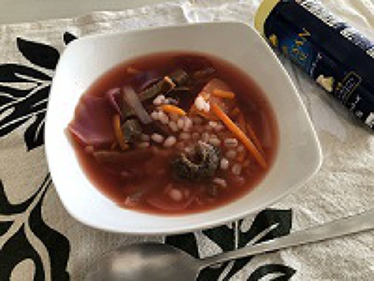 もち麦スープ/ラコックマルシェ/低糖質食品を使ったクチコミ（2枚目）