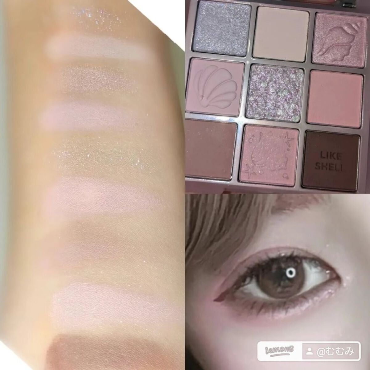 マイフェイブムードアイパレット 9カラー/HOLIKA HOLIKA/アイシャドウパレットを使ったクチコミ(4枚目)