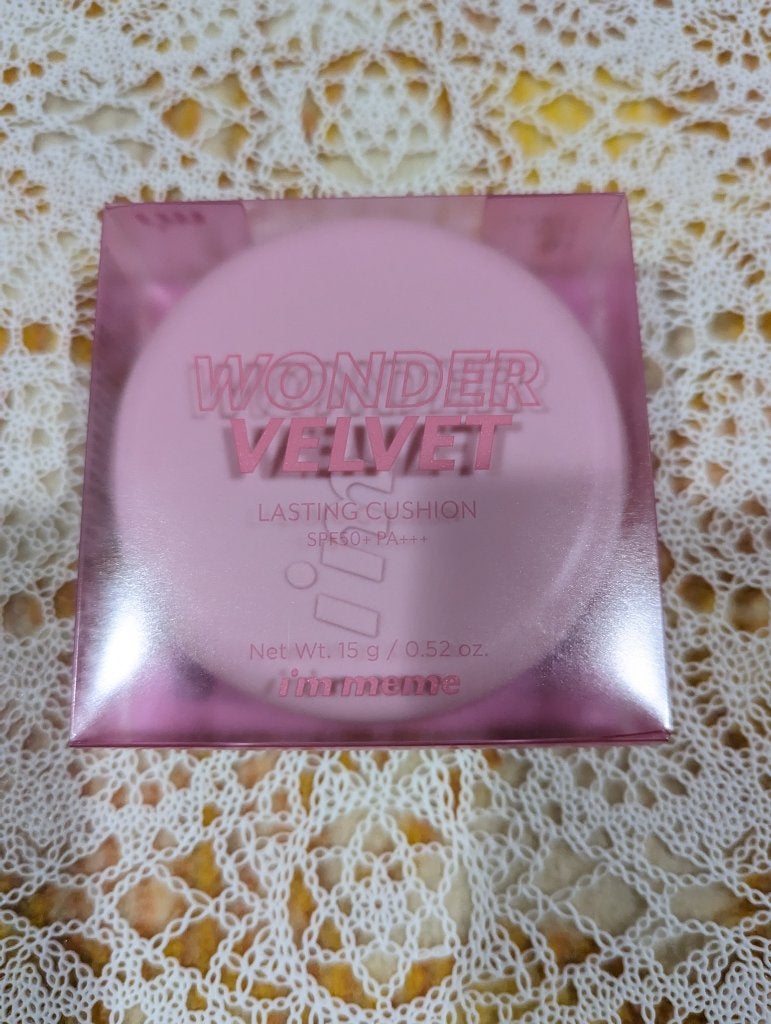 ワンダーベルベットラスティングクッション/i’m meme/クッションファンデーションを使ったクチコミ(1枚目)