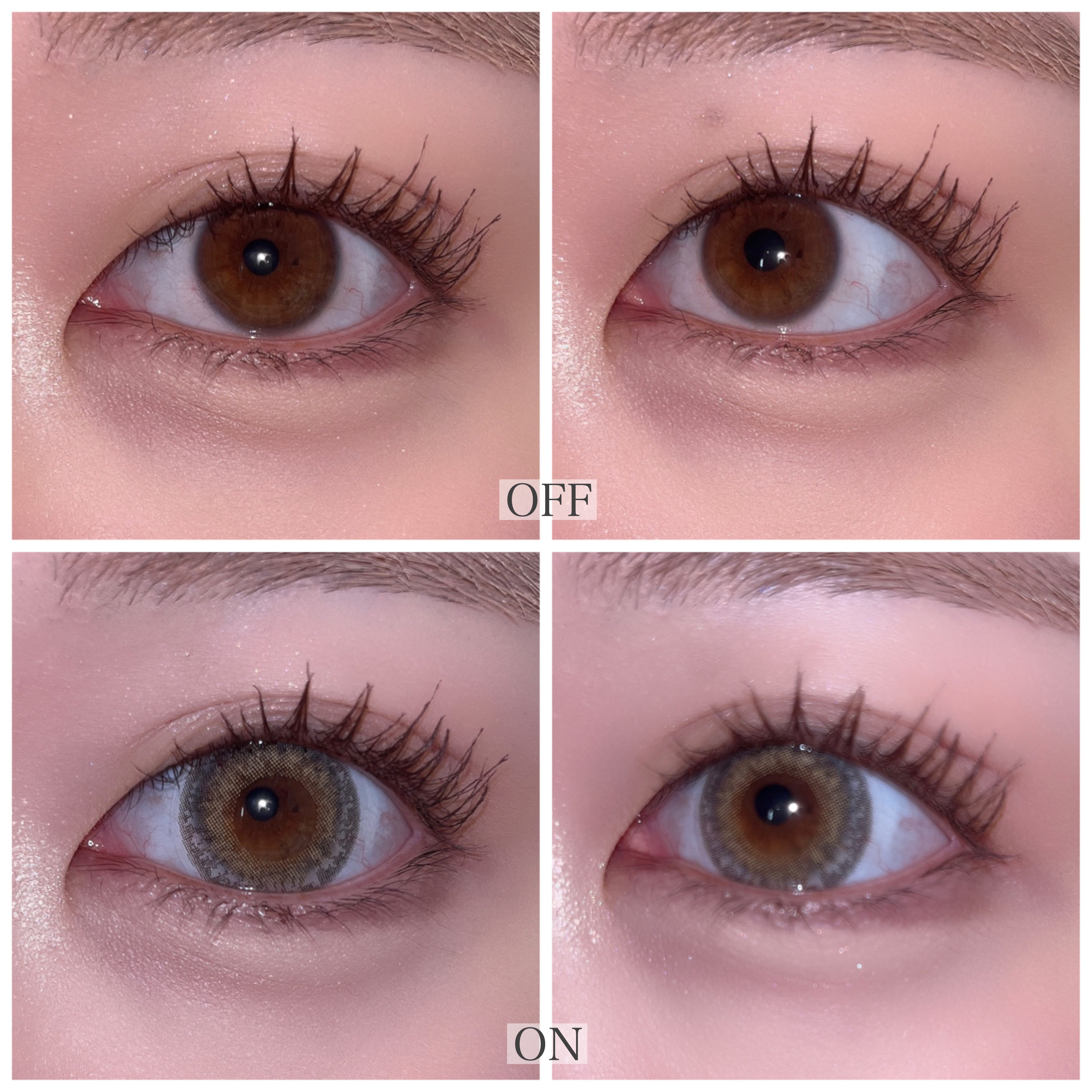 LIL MOON 1day クリームグレージュ/LILMOON/ワンデー（１DAY）カラコンを使ったクチコミ（2枚目）