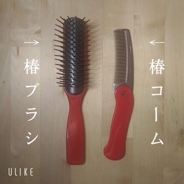 椿 折込コーム/DAISO/ヘアブラシを使ったクチコミ（3枚目）