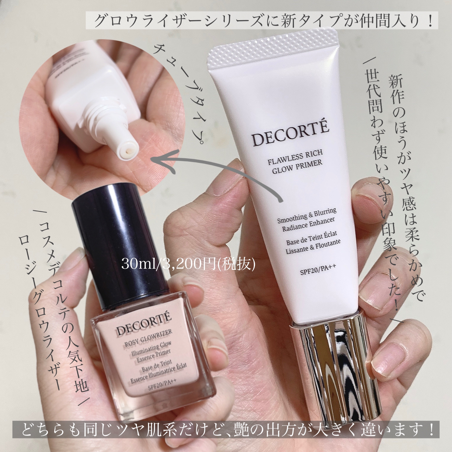 フローレススキン グロウライザー/DECORTÉ/化粧下地を使ったクチコミ（3枚目）