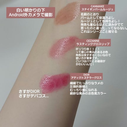 ステイオンバームルージュ/キャンメイク/口紅を使ったクチコミ(3枚目)