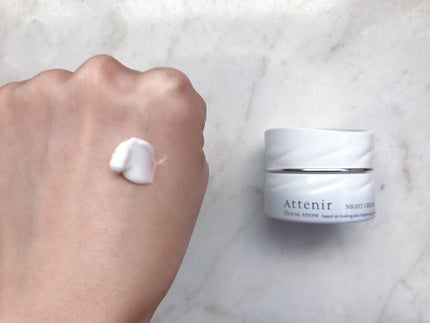 ドレススノー ナイトクリーム【医薬部外品】 /アテニア/フェイスクリームを使ったクチコミ(3枚目)