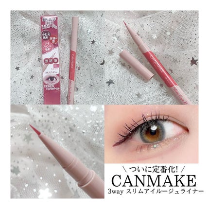 3wayスリムアイルージュライナー/キャンメイク/リキッドアイライナーを使ったクチコミ(2枚目)