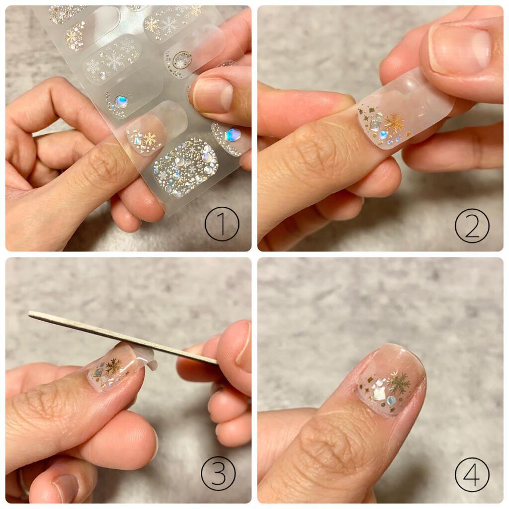 ジェルネイルシールハンド/and us/ネイルシールを使ったクチコミ(3枚目)