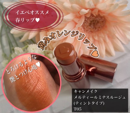 メルティールミナスルージュ(ティントタイプ)/キャンメイク/リップティントを使ったクチコミ(1枚目)