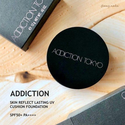 スキンリフレクト ラスティング UV クッションファンデーション クッションファンデーション パフ/ADDICTION/クッションファンデーションを使ったクチコミ(1枚目)