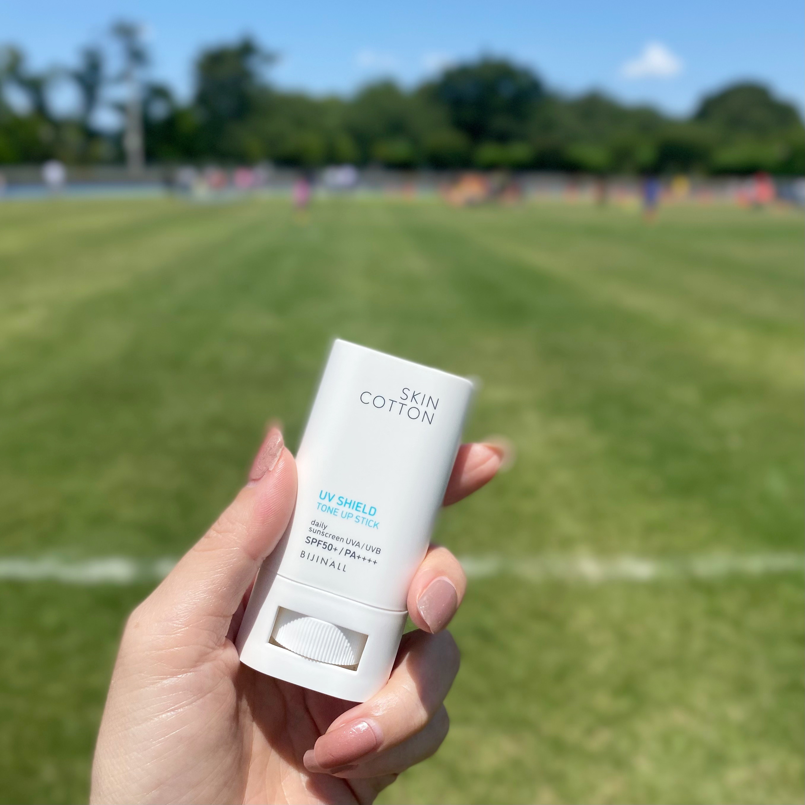 UVシールド トーンアップスティック/スキンコットン/日焼け止めスティックを使ったクチコミ（1枚目）