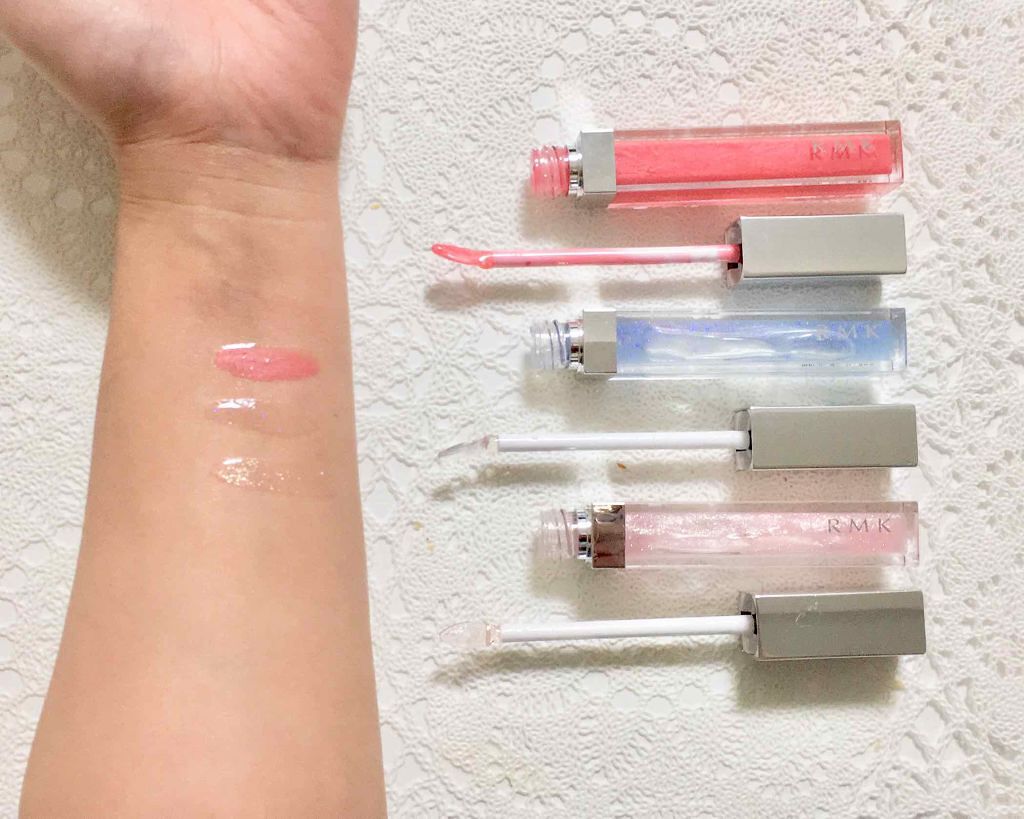 RMK リップジェリーグロス EX-02 スパークル ピンク/RMK/リップグロスを使ったクチコミ（2枚目）