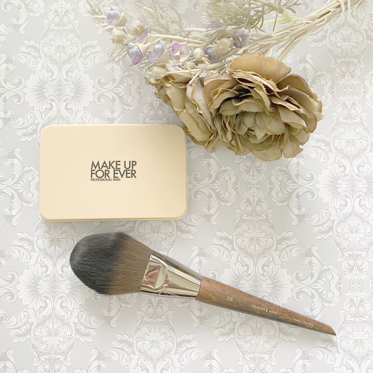 プレシジョンパウダーブラシ 128/MAKE UP FOR EVER/メイクブラシを使ったクチコミ（2枚目）