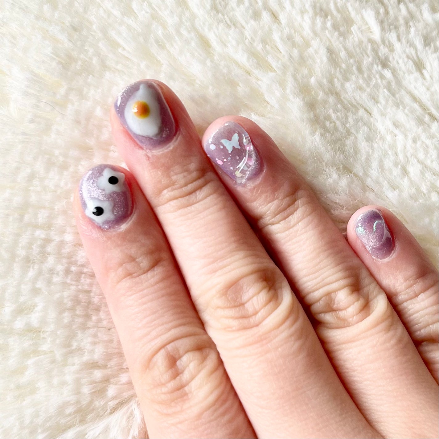 稲猫(とうびょう) on LIPS 「【稲猫セルフジェルネイル】100均のネイルジェルを駆使して素人..」(5枚目)