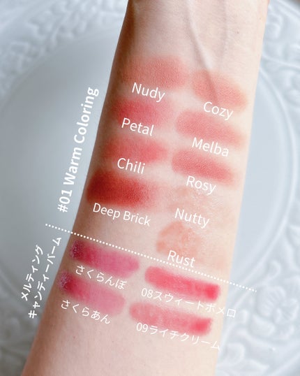 ムードペインティングリップアンドチークパレット 01ウォームカラーリング/dasique/マルチパレットの画像