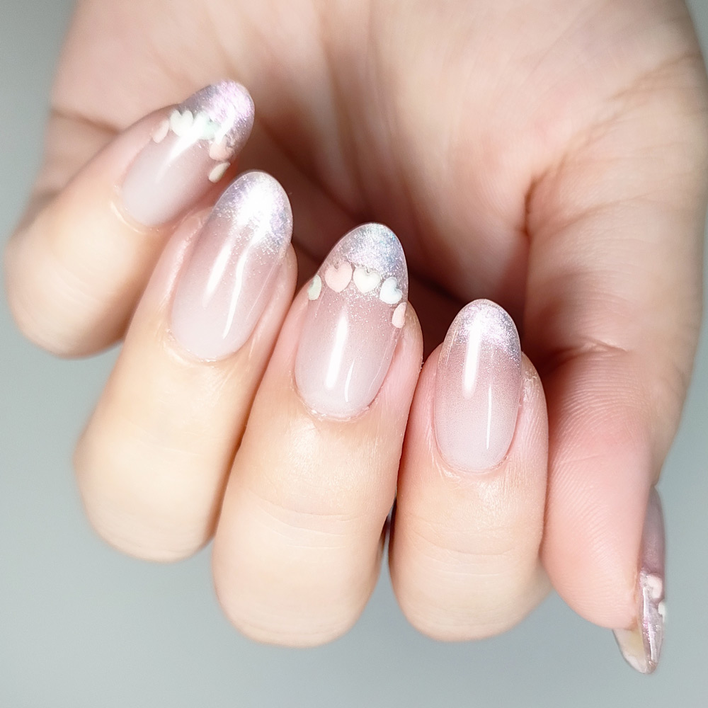 セミキュアジェルネイル（ハンド）/ohora/ネイルシールを使ったクチコミ（3枚目）