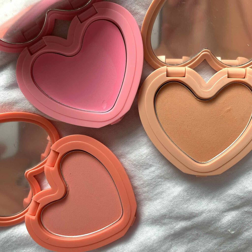 Luv Beam Cheek #01 Loveable Coral/lilybyred/パウダーチークを使ったクチコミ（1枚目）