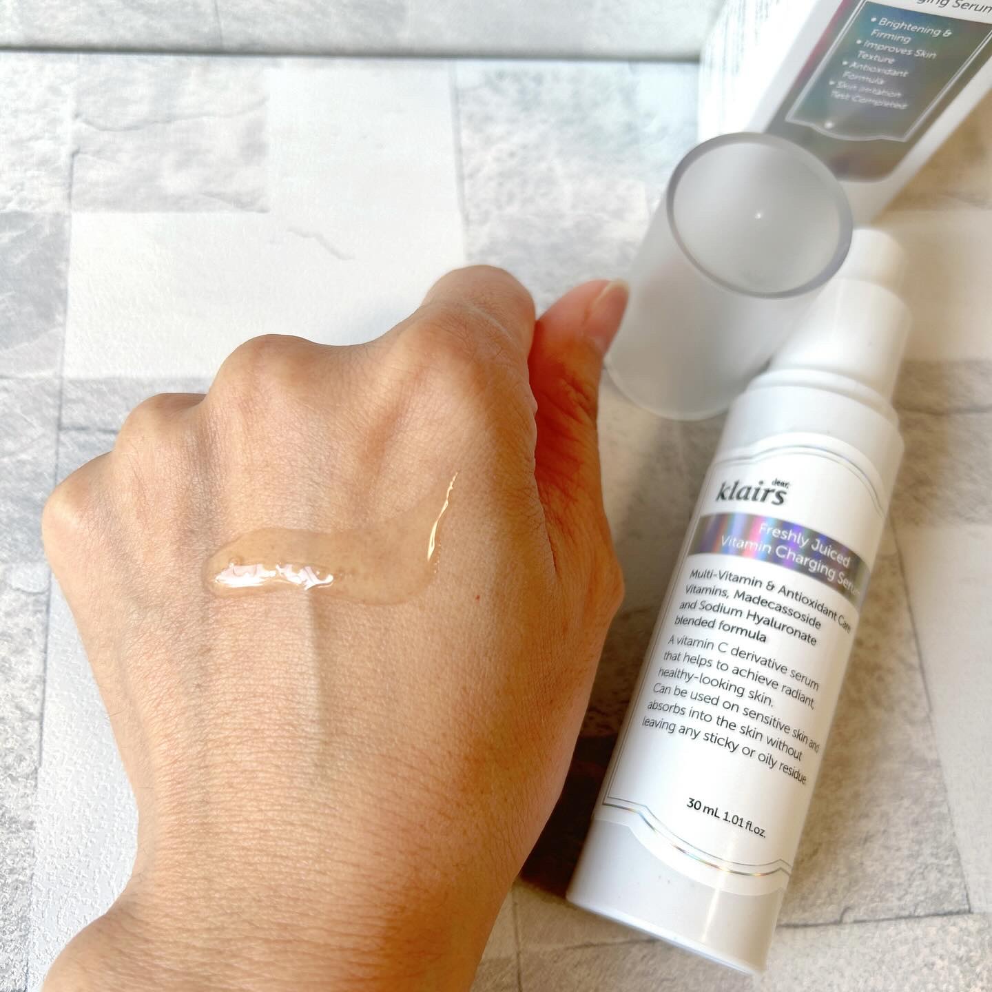 フレッシュリージュースドビタミンチャージングセラム(30ml)/Klairs/美容液を使ったクチコミ（2枚目）