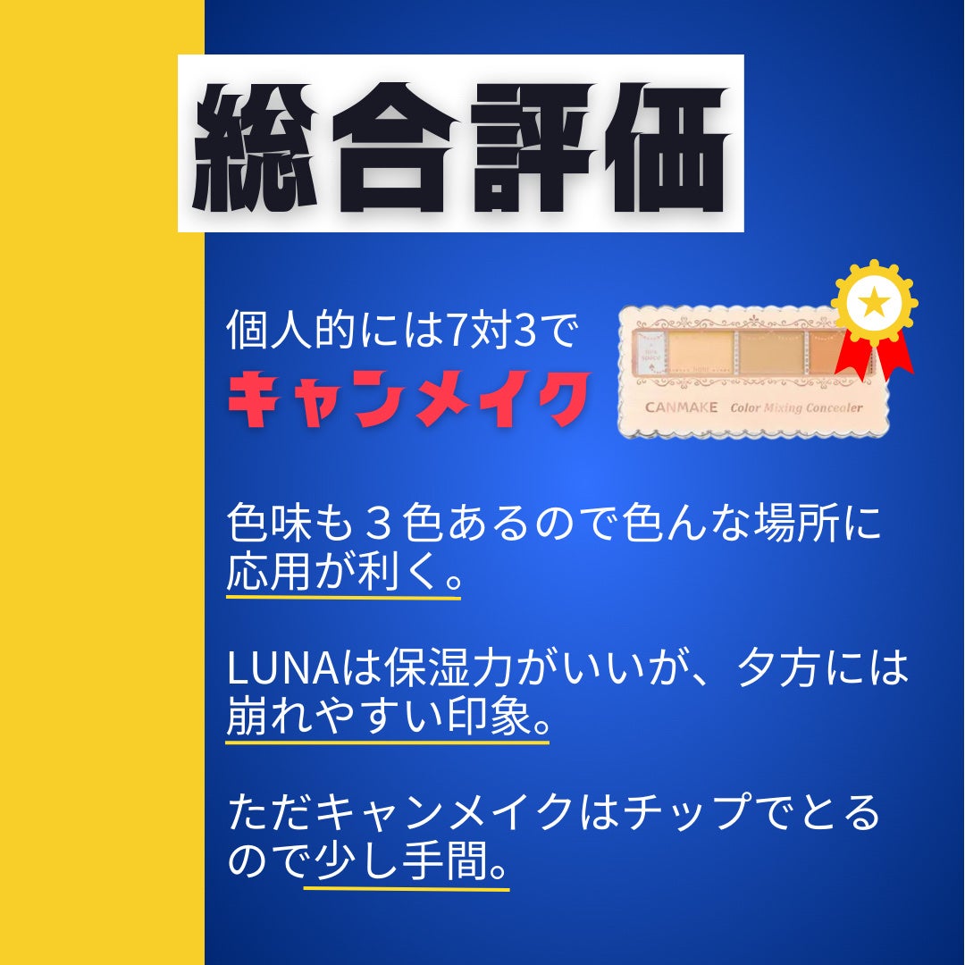 カラーミキシングコンシーラー/キャンメイク/パレットコンシーラーを使ったクチコミ(4枚目)