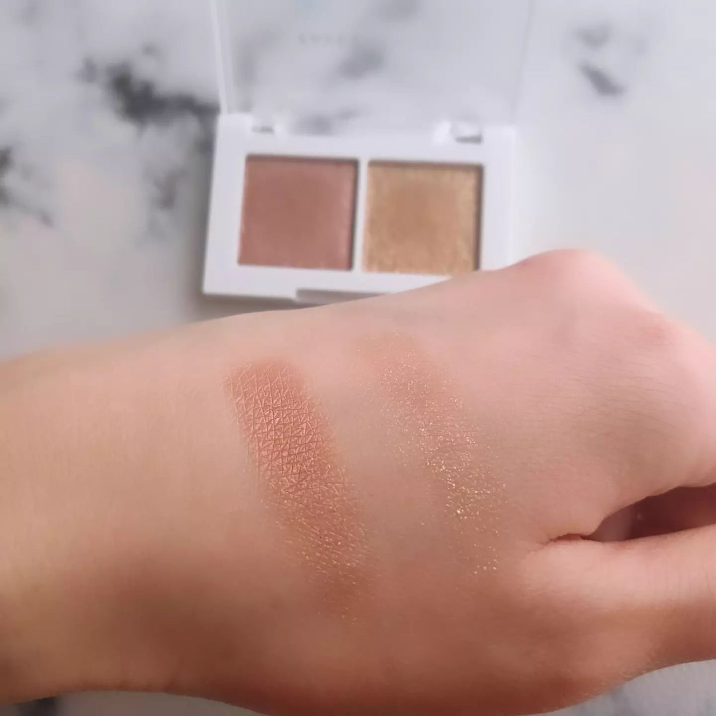 マイカラー デュオシャドウ/FAVES BEAUTY/アイシャドウパレットを使ったクチコミ(3枚目)