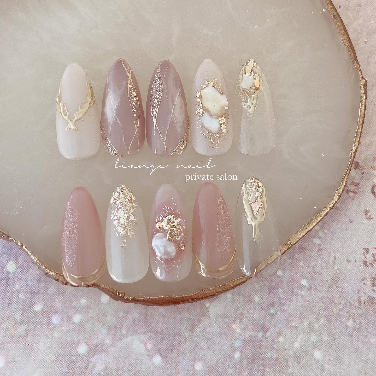 #ネイル,#冬ネイル,#大人ニュアンスネイル,#ニュアンスネイル,#ジェルネイル,#ミラーネイル,#シェルネイル,#天然石ネイルのネイルデザイン