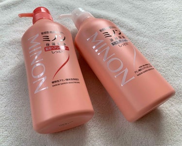 ミノン薬用ヘアシャンプー／薬用コンディショナー シャンプー 450ｍL/ミノン/シャンプー・コンディショナーを使ったクチコミ（1枚目）