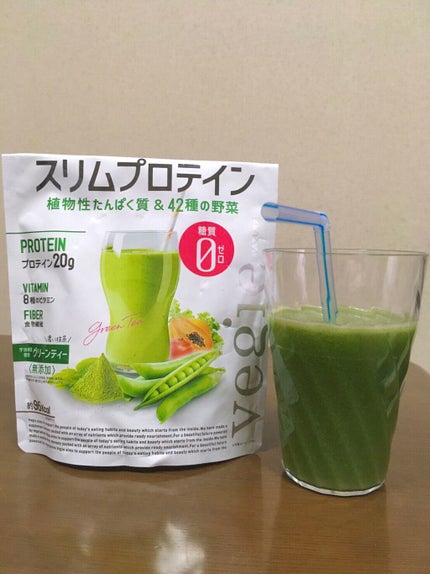 スリムプロテイン/vegie natural/ソイプロテインを使ったクチコミ(1枚目)