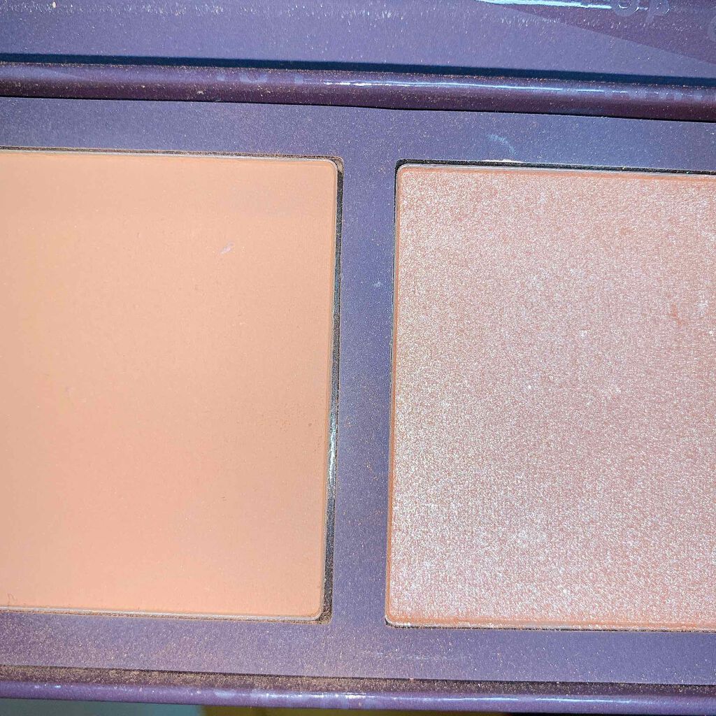 プレストパウダーフェイスデュオ/ColourPop/プレストパウダーを使ったクチコミ(4枚目)