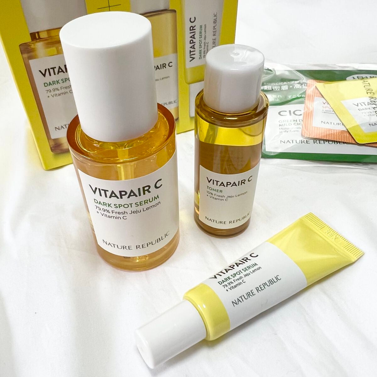 VITAPAIR C DARK SPOT SERUM SPECIAL SET/ネイチャーリパブリック/その他スキンケアを使ったクチコミ(1枚目)