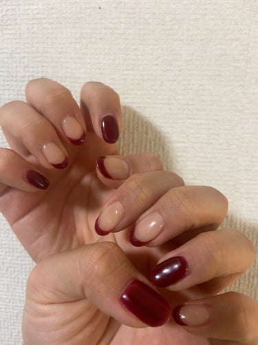 セルフネイル💅
#ジェルネイル #ジェルネイル_セルフ #フレンチネイル 