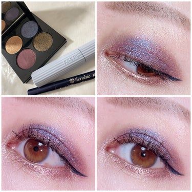 Celestial Divinity Luxe Quad interstellar icon/PAT McGRATH LABS/パウダーアイシャドウを使ったクチコミ（3枚目）