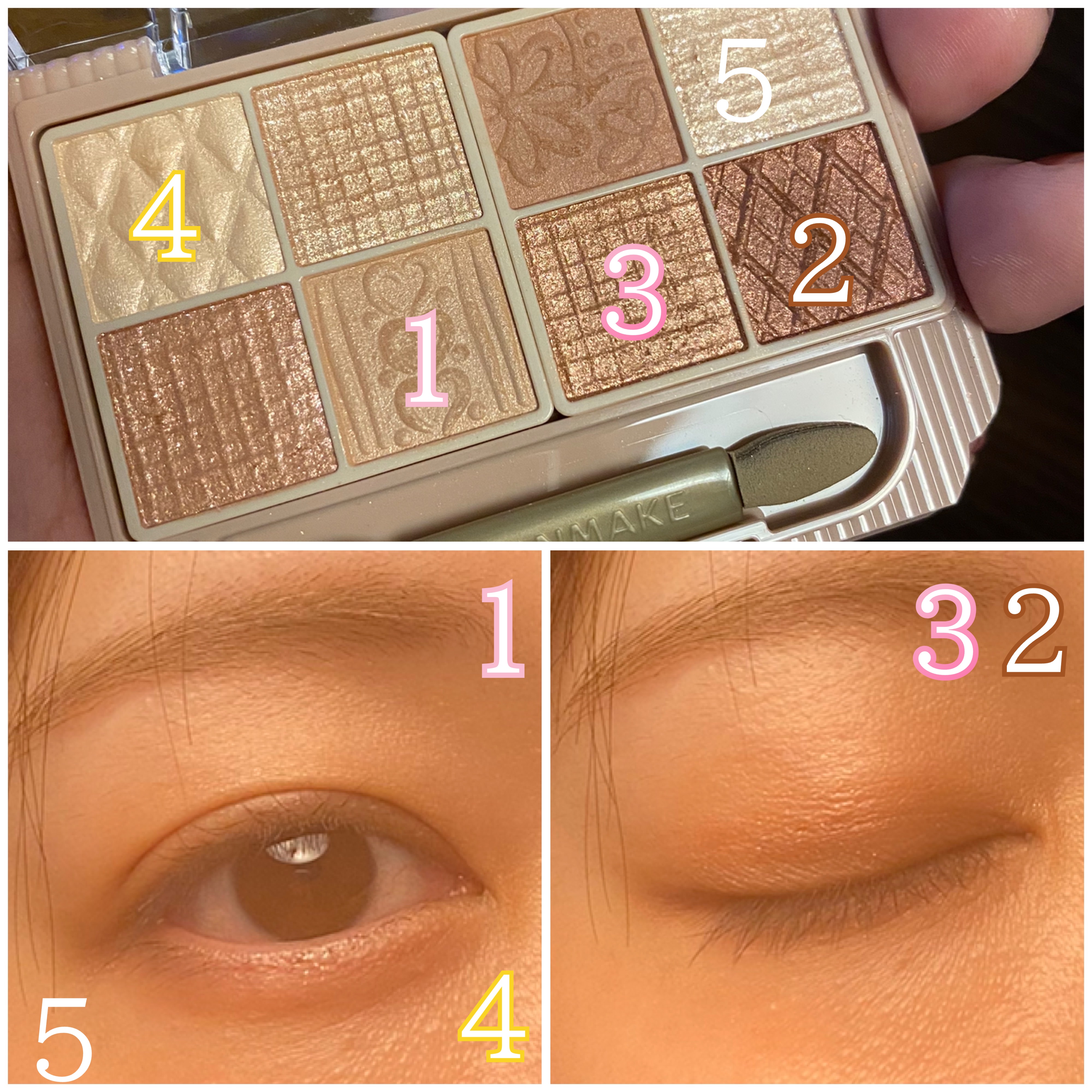 プティパレットアイズ/キャンメイク/パウダーアイシャドウを使ったクチコミ（2枚目）