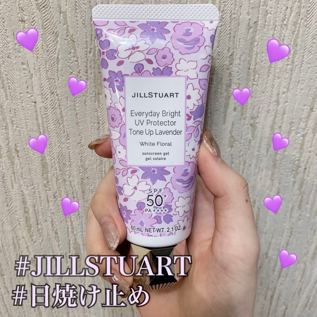 エブリデイブライト UVプロテクター トーンアップラベンダー ホワイトフローラル/JILL STUART/化粧下地を使ったクチコミ(1枚目)