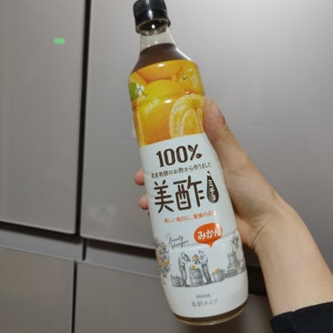 美酢(ミチョ) みかんのクチコミ「今回の美酢活は！みかん味🍊！！
強炭酸で割って飲んでます🥤

味はオランジーナっていう飲み物あ.....」（2枚目）