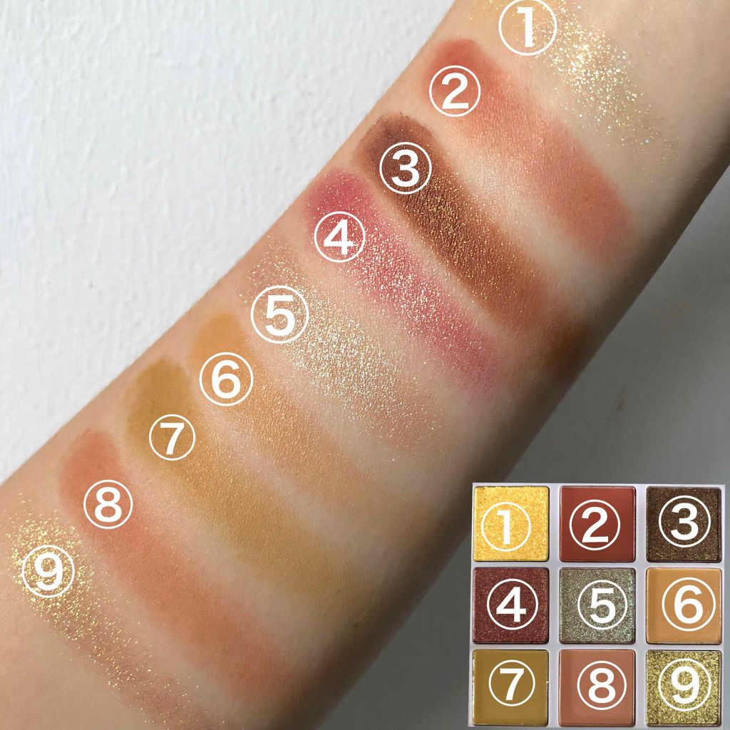 VenusMarble 9色アイシャドウパレット/Venus Marble/アイシャドウパレットを使ったクチコミ(2枚目)