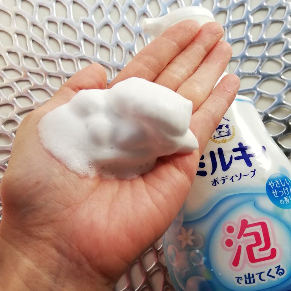 泡で出てくる ミルキィボディソープ やさしいせっけんの香り/ミルキィ/ボディソープを使ったクチコミ（3枚目）