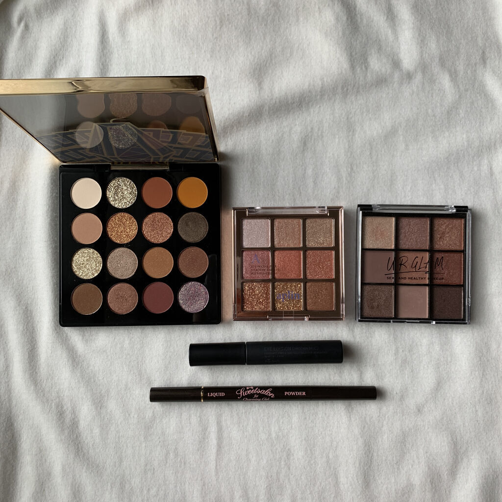 UR GLAM　BLOOMING EYE COLOR PALETTE/U R GLAM/アイシャドウパレットを使ったクチコミ（1枚目）
