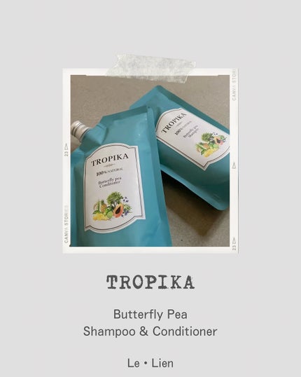バタフライピーシャンプー/バタフライピーコンディショナー/TROPIKA/市販シャンプーを使ったクチコミ(1枚目)