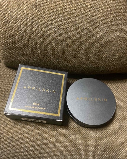 マジックスノークッション ブラック 2.0/APRILSKIN/クッションファンデーションを使ったクチコミ(1枚目)