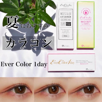 エバーカラーワンデー モイストレーベル スウィートリュクス/エバーカラー/ワンデー(1DAY)カラコンを使ったクチコミ(1枚目)