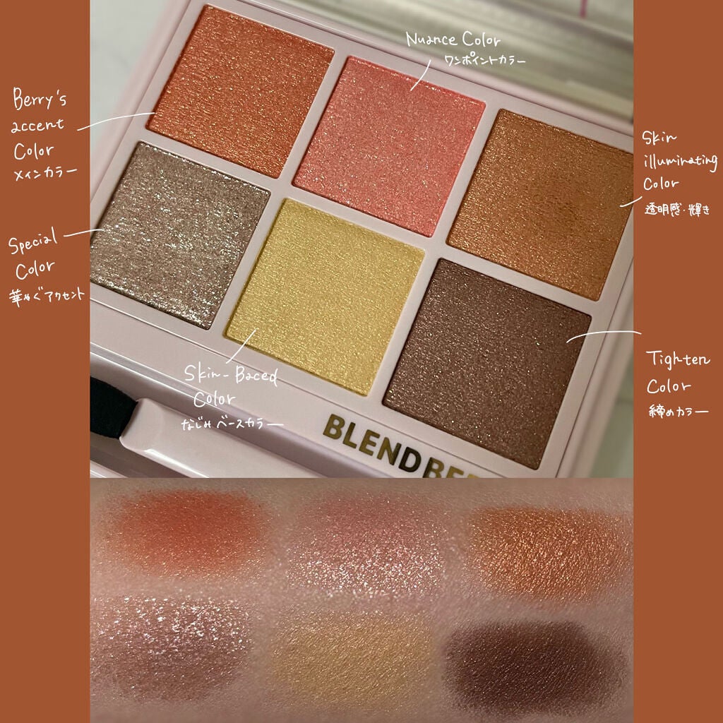 オーラクリエイション/BLEND BERRY/アイシャドウパレットを使ったクチコミ(3枚目)