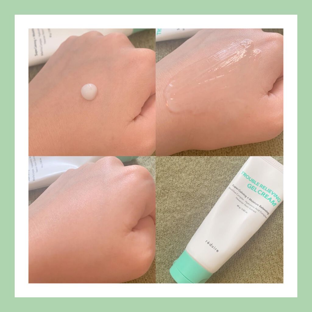 トラブルリリービングジェルクリーム/reduire /フェイスクリームを使ったクチコミ（2枚目）