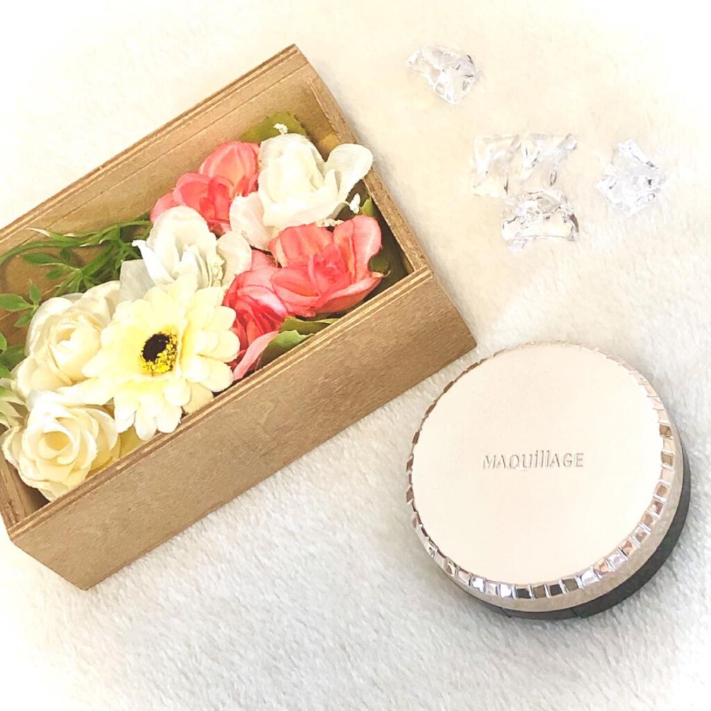 ドラマティックジェリーコンパクト 02やや明るめ〜中間的な明るさ/マキアージュ/クッションファンデーションを使ったクチコミ（1枚目）