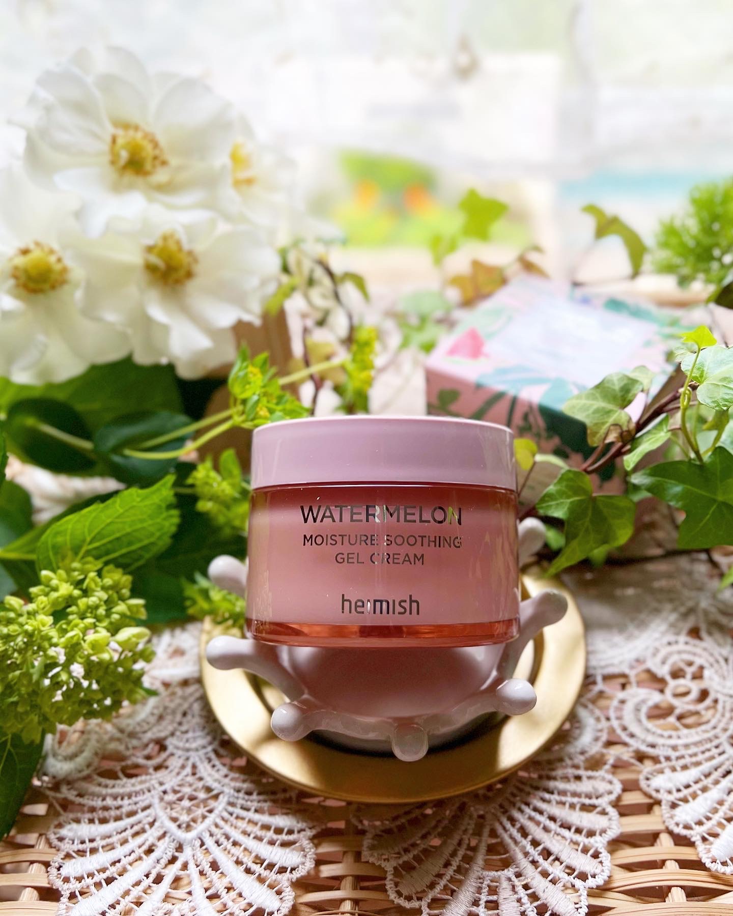 ウォーターメロン モイスチャーサージゲルクリーム/heimish/フェイスクリームを使ったクチコミ（1枚目）